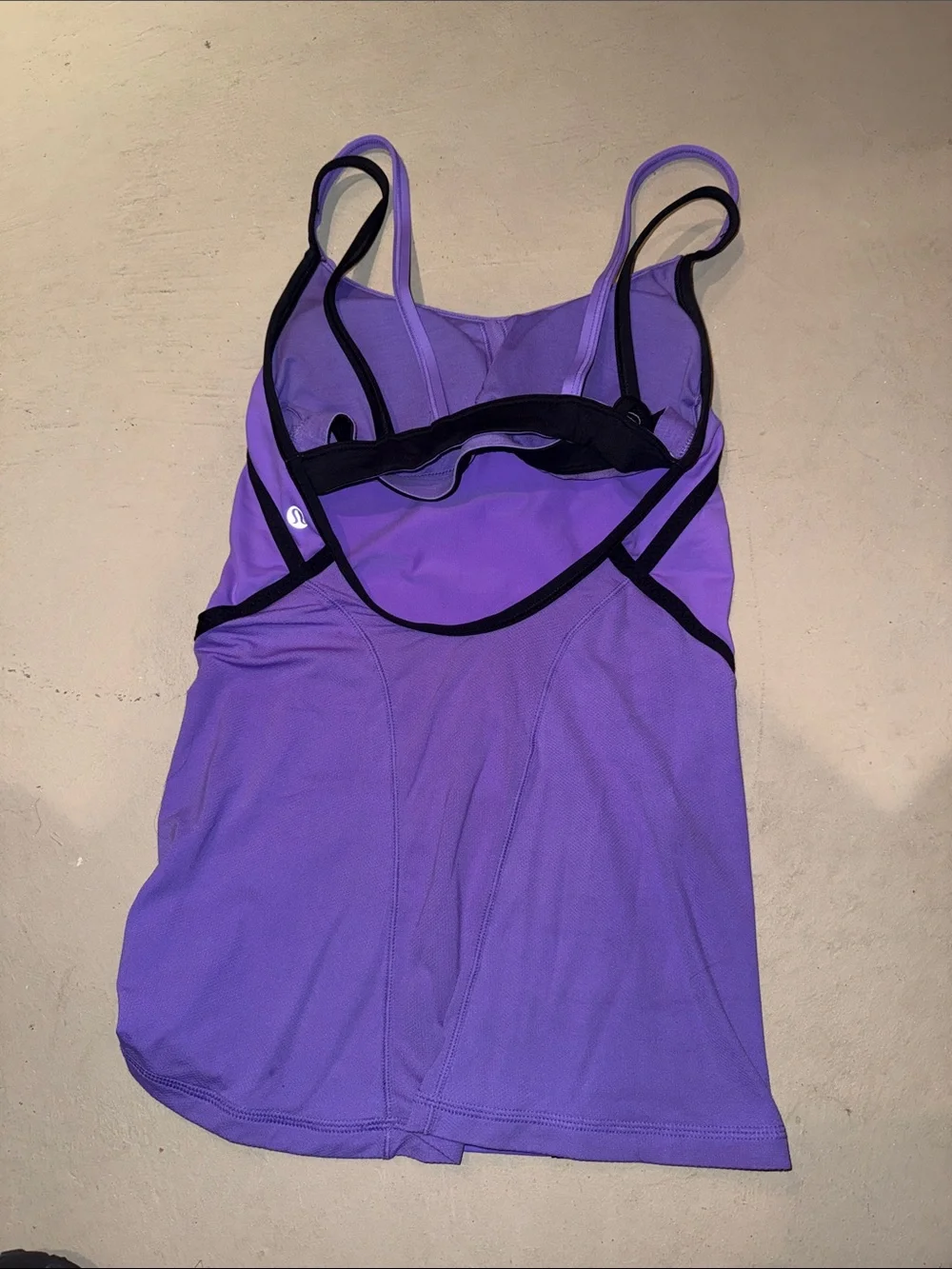 lululemon athletica Purple Tank Top with Black Trim